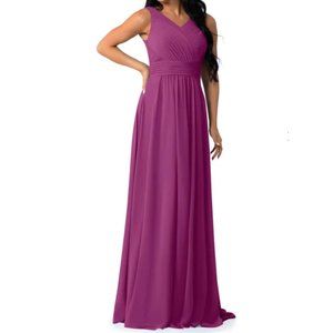 Azazie Pierrette Orchid Bridesmaid Dress